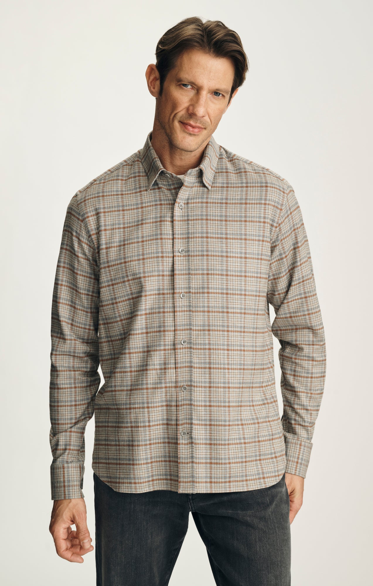 Check Shirt in Terracotta