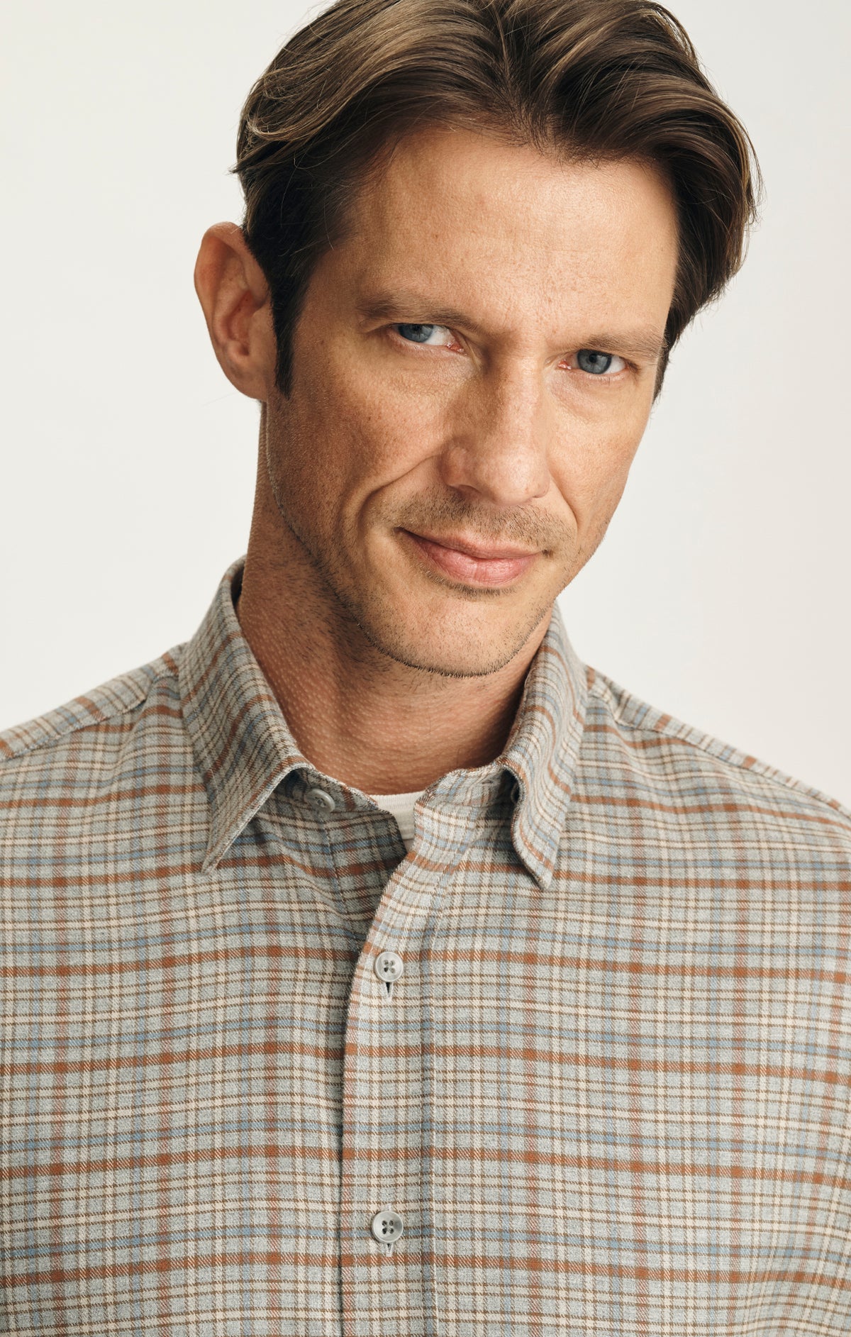 Check Shirt in Terracotta