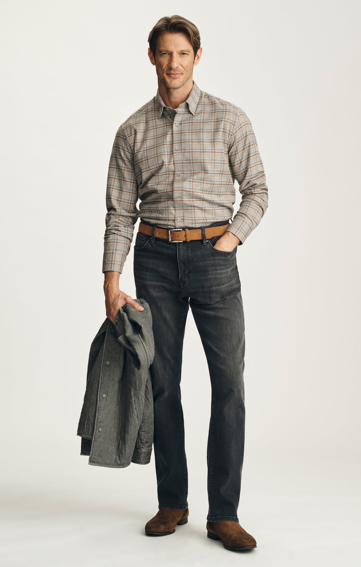 Check Shirt in Terracotta