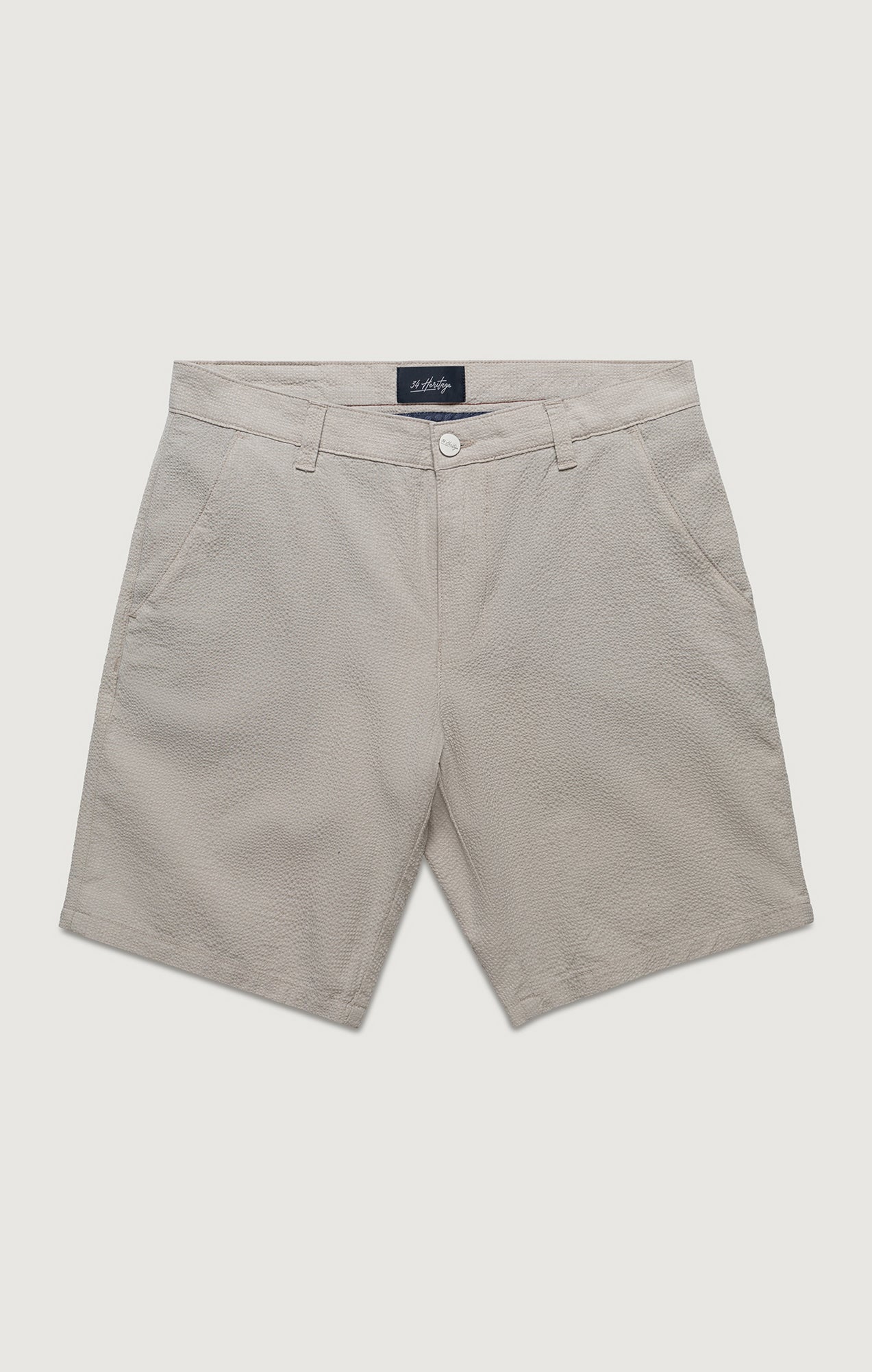 Arizona Slim Shorts In Stone Seersucker