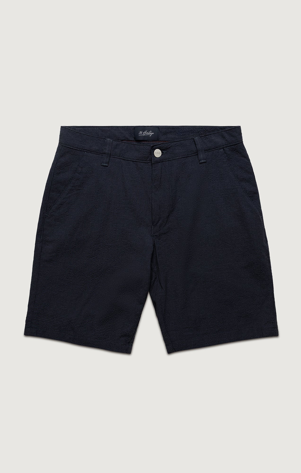 Arizona Slim Shorts In Navy Seersucker