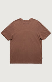 Slub Crew Neck T-Shirt in Cappuccino
