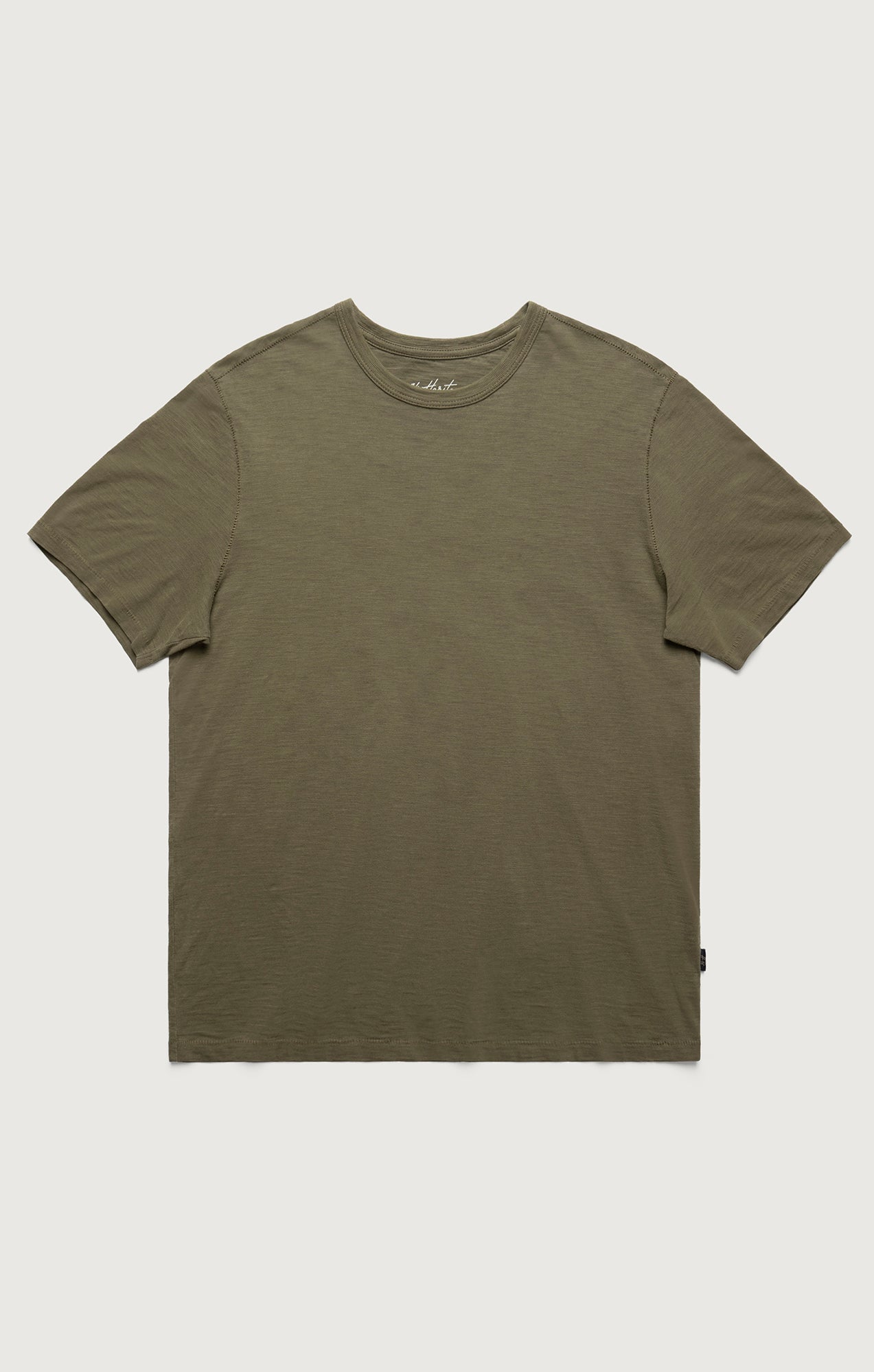 Slub Crew Neck T-Shirt in Kalamata