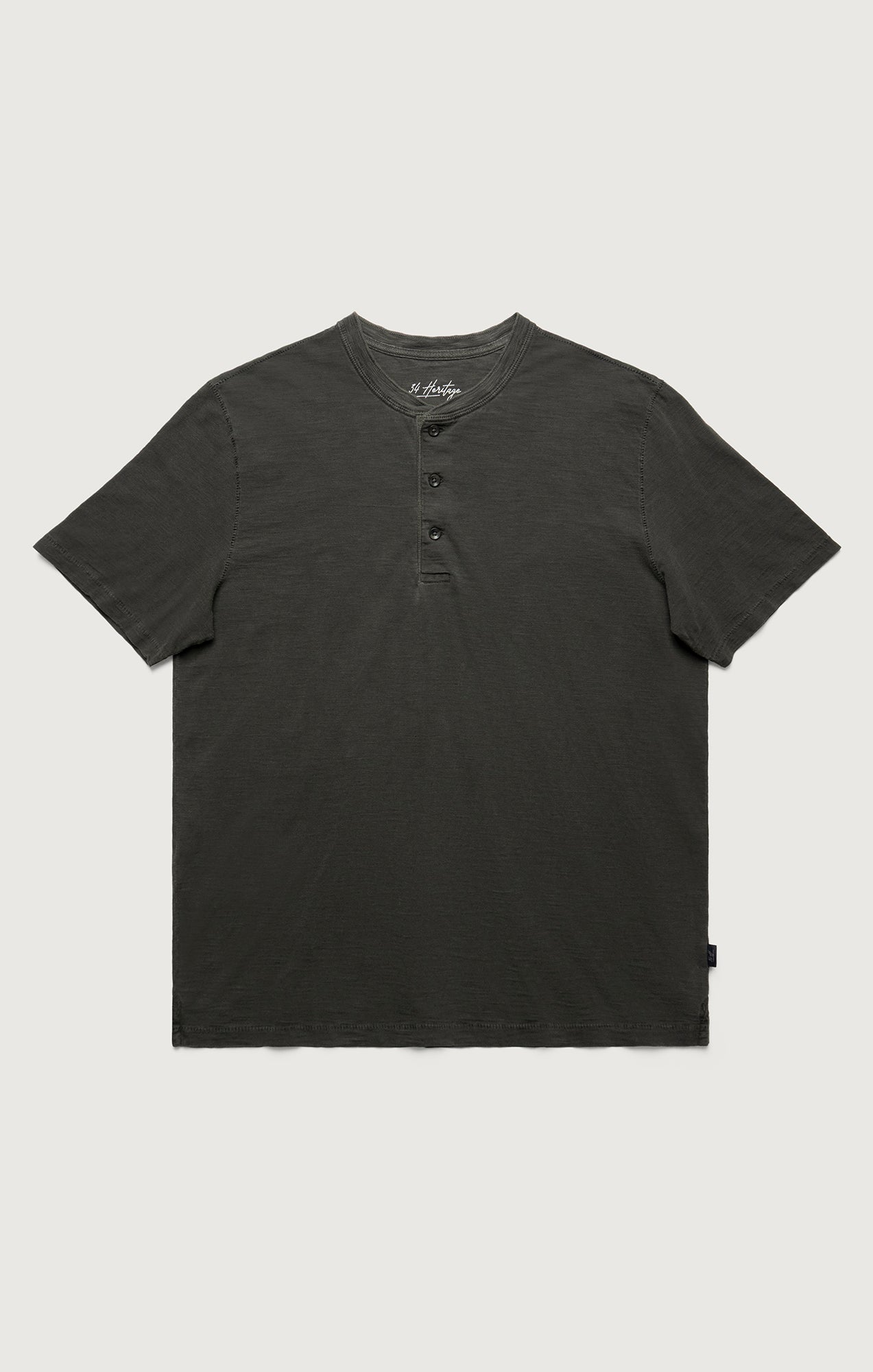 Slub Henley T-Shirt in Peat