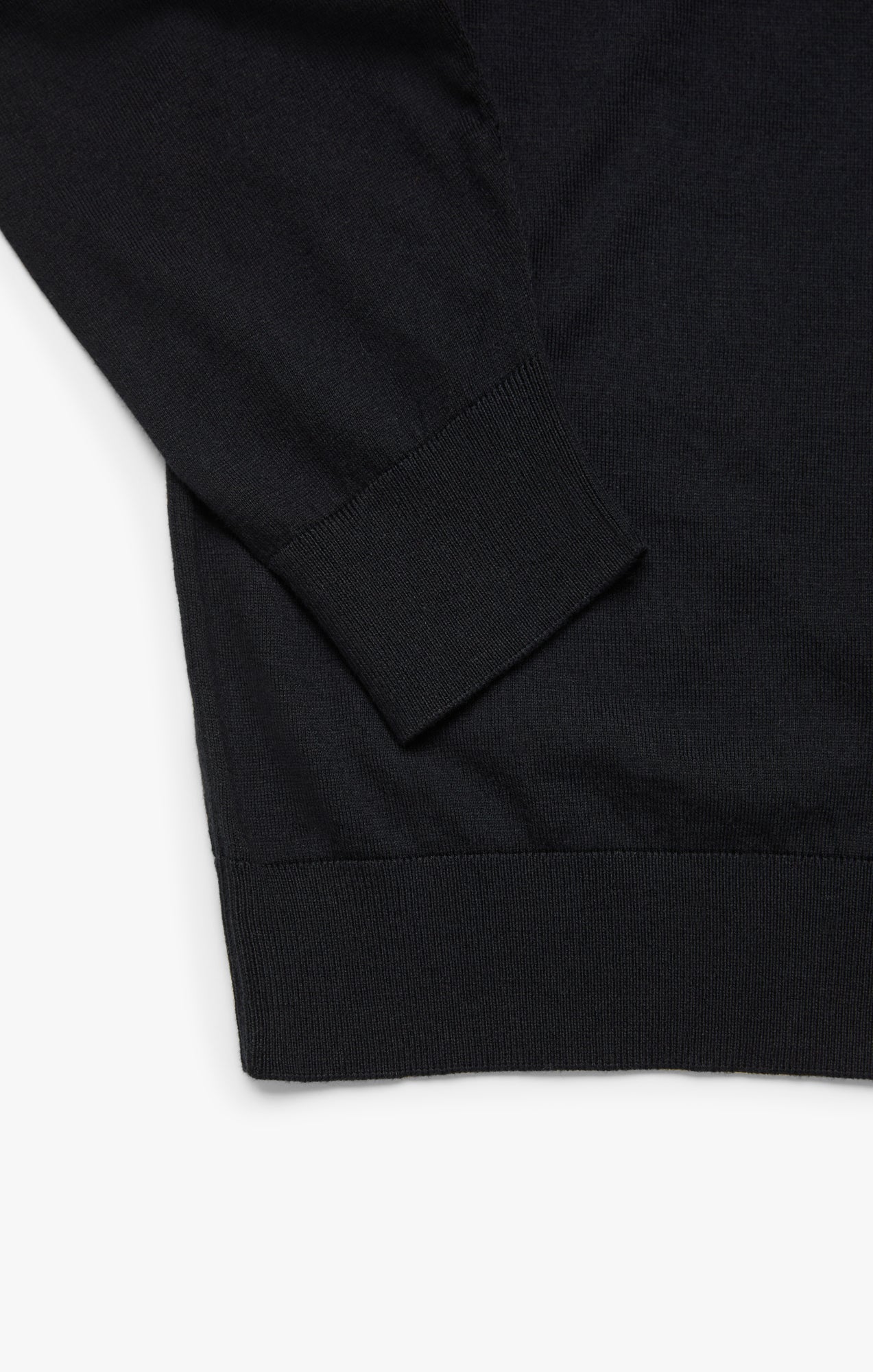 Quarter Zip Sweater In Black