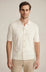 Button Down Sweater In Silver Birch