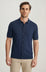 Button Down Sweater In Dress Blues