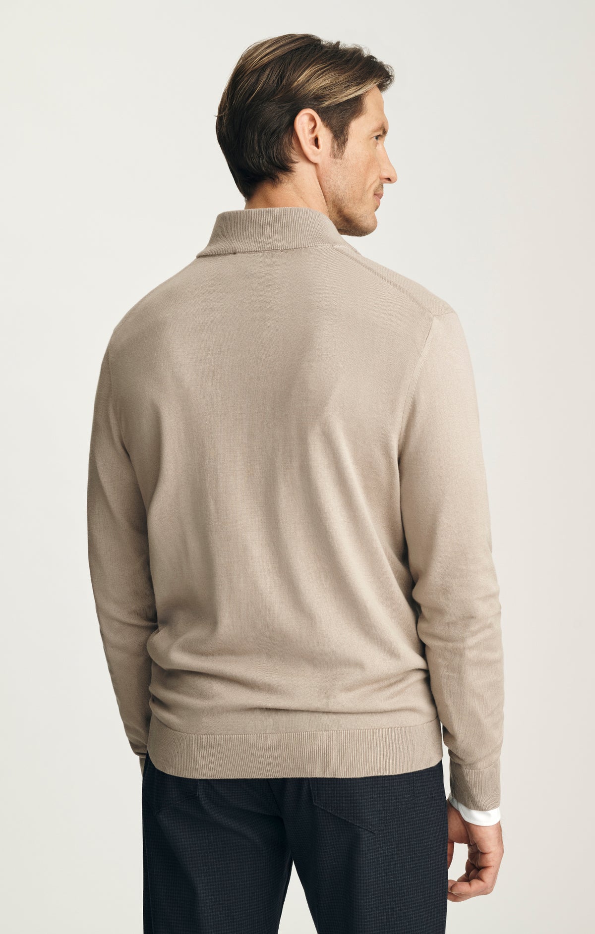 Quarter Zip Sweater in Fallen Rock