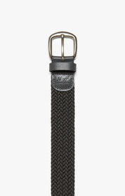 Woven Elastic Belt In Grey
