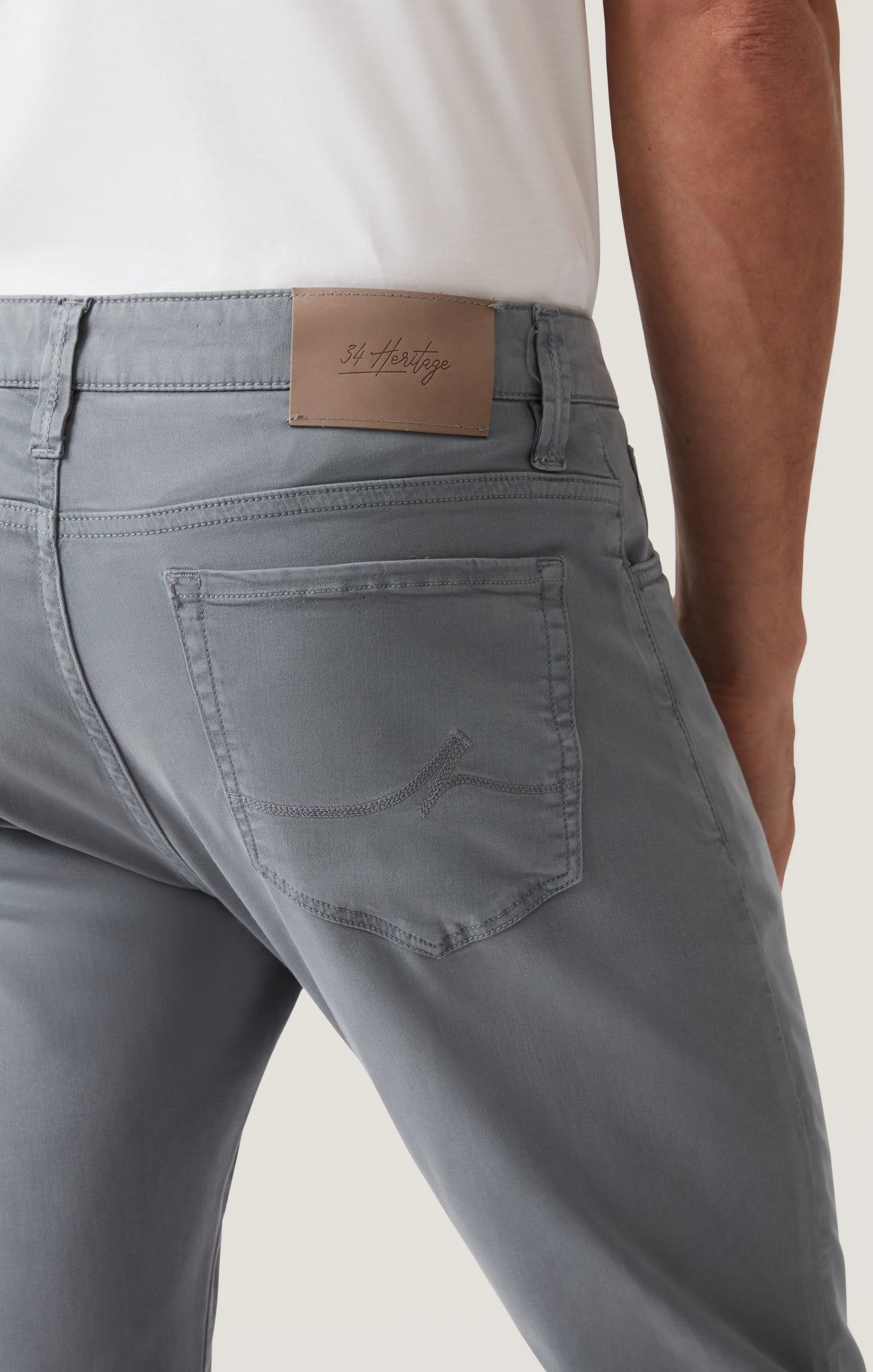 Cool Tapered Leg Pants in Alloy Twill