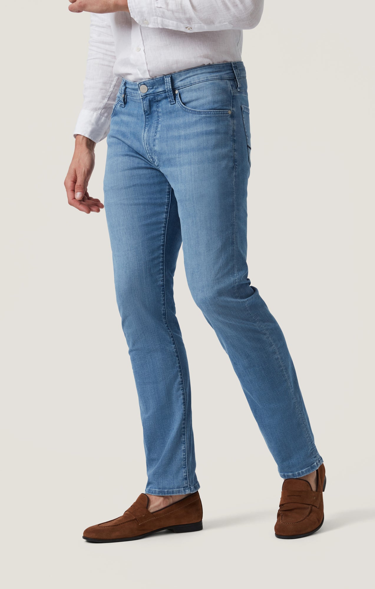 Courage Straight Leg Jeans in Mid Blue Kona