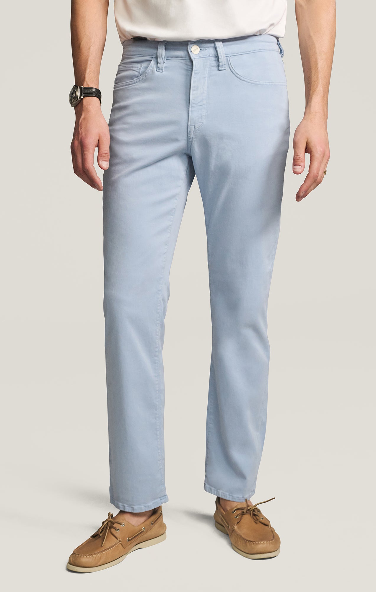 34 Heritage Men's Charisma High Rise Relaxed Pants in Pewter Twill