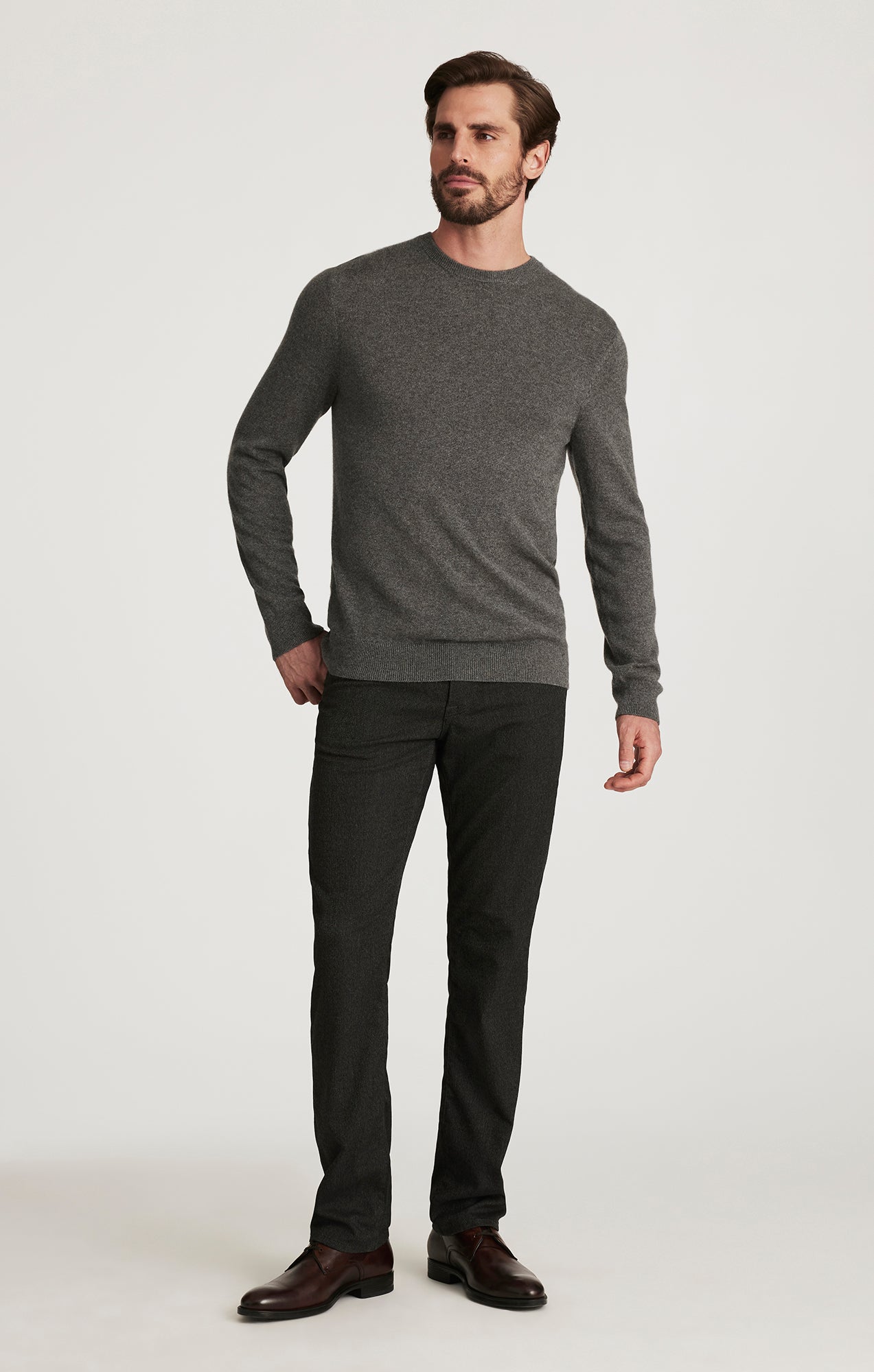 Charisma Relaxed Straight Pants In Smoke Elite