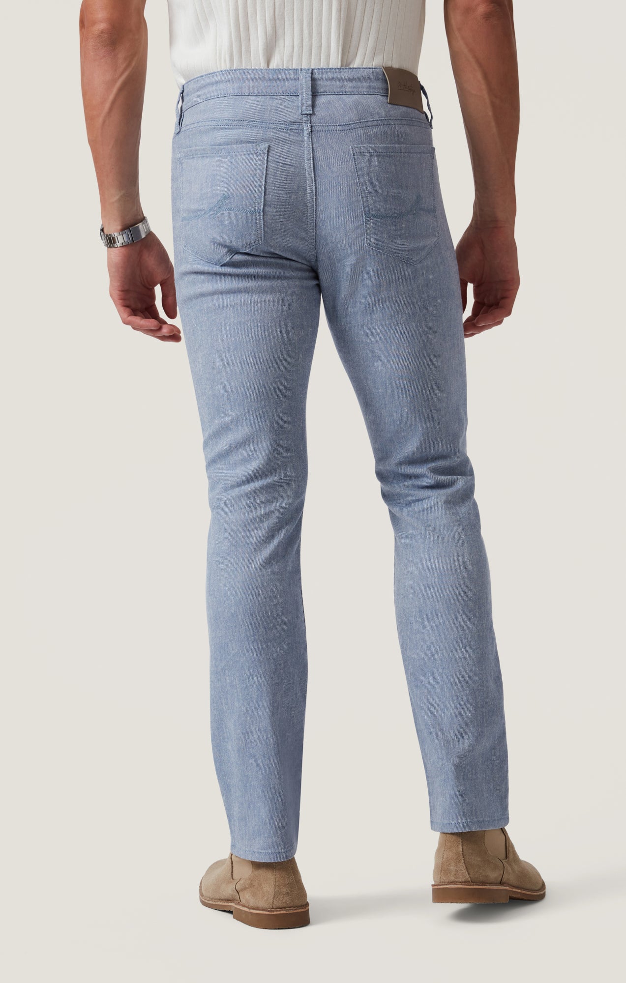 Courage Straight Leg Pants in Blue Hemp