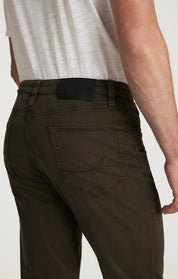 Charisma Relaxed Straight Pants in Cactus Green Twill