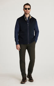 Verona Slim Leg Chinos in Dark Olive High Flyer