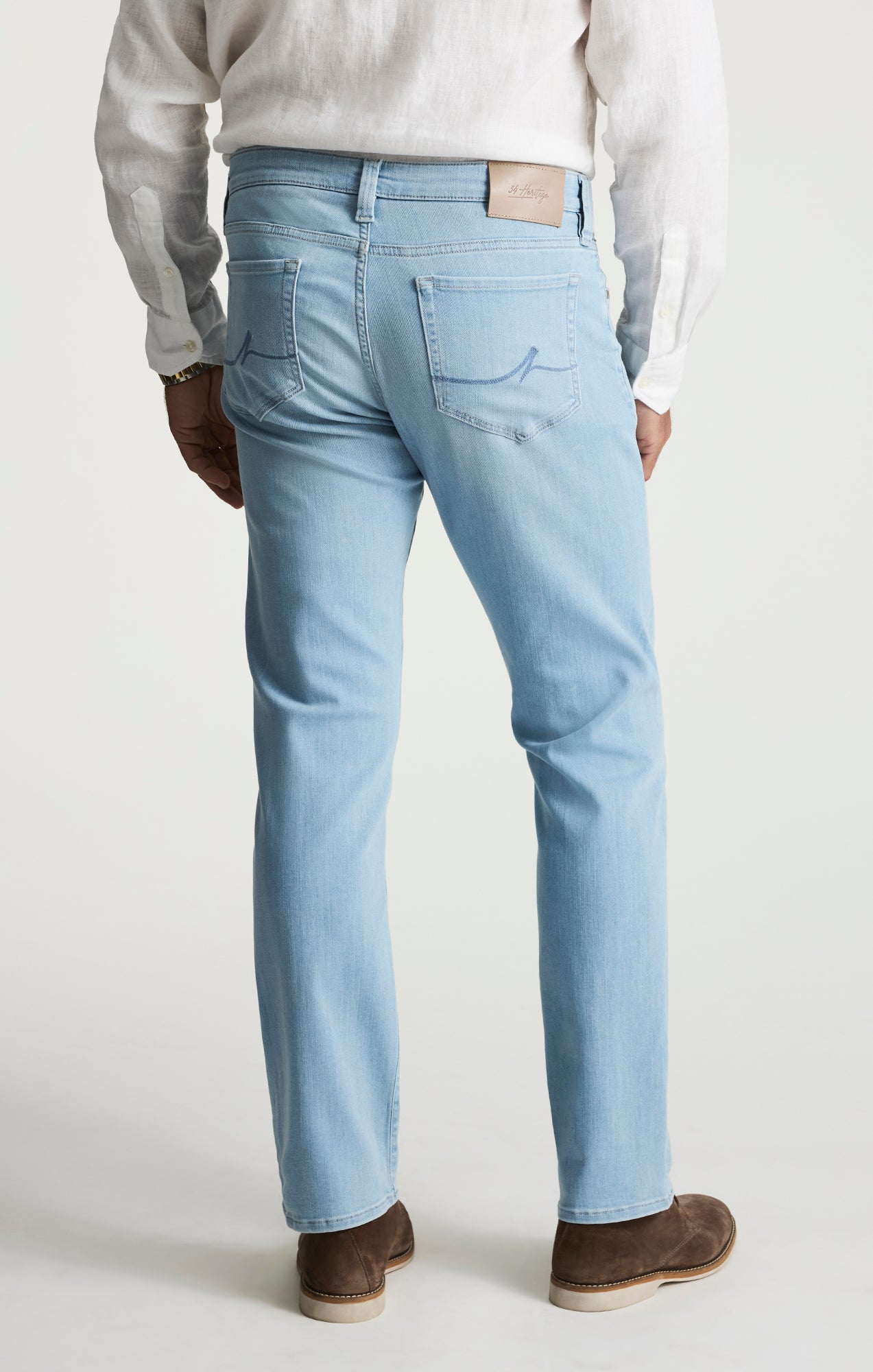34 Heritage Men's Courage Straight Leg Jeans In Bleached Urban