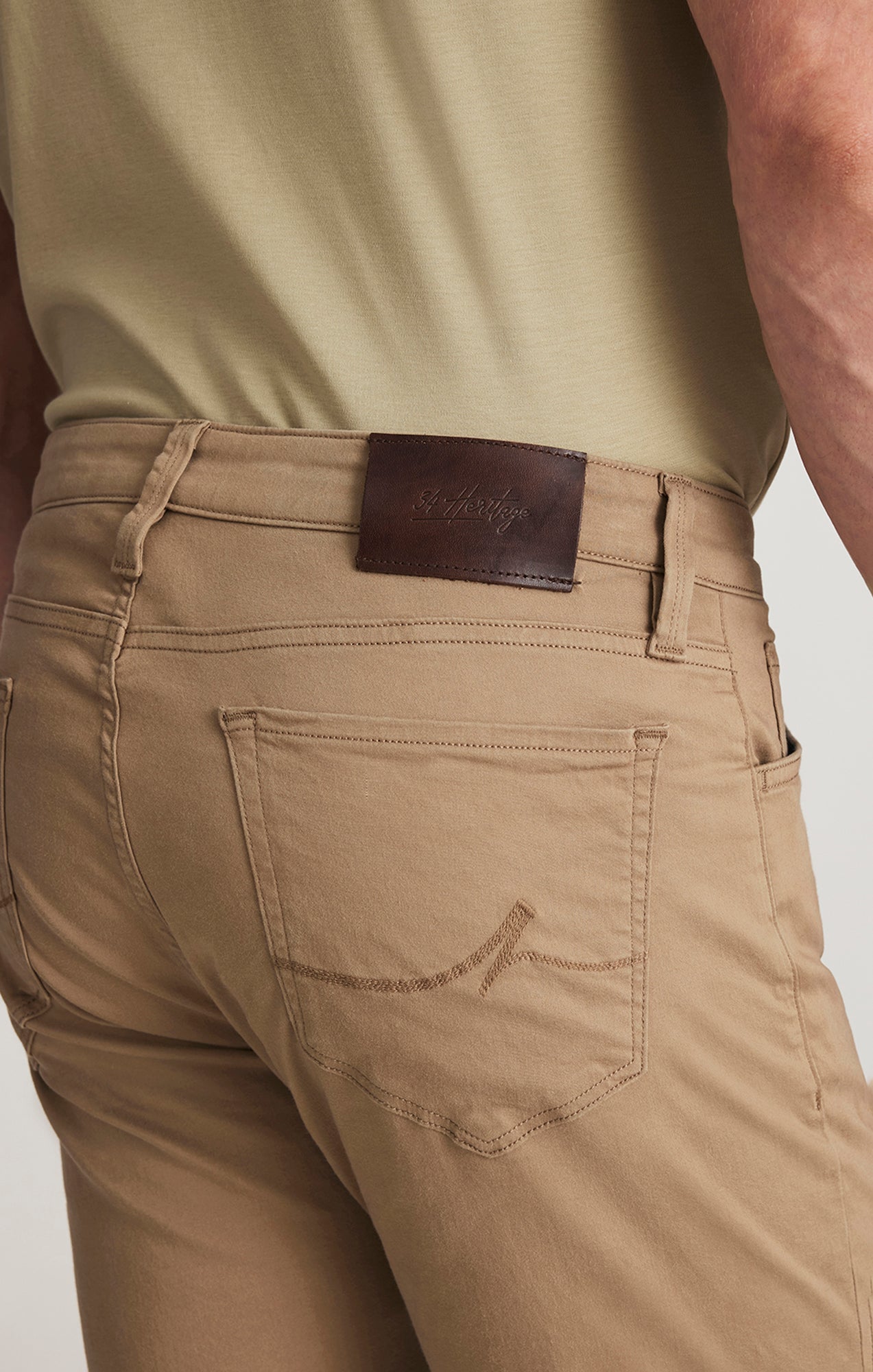 Courage Straight Leg Pants In Khaki Twill