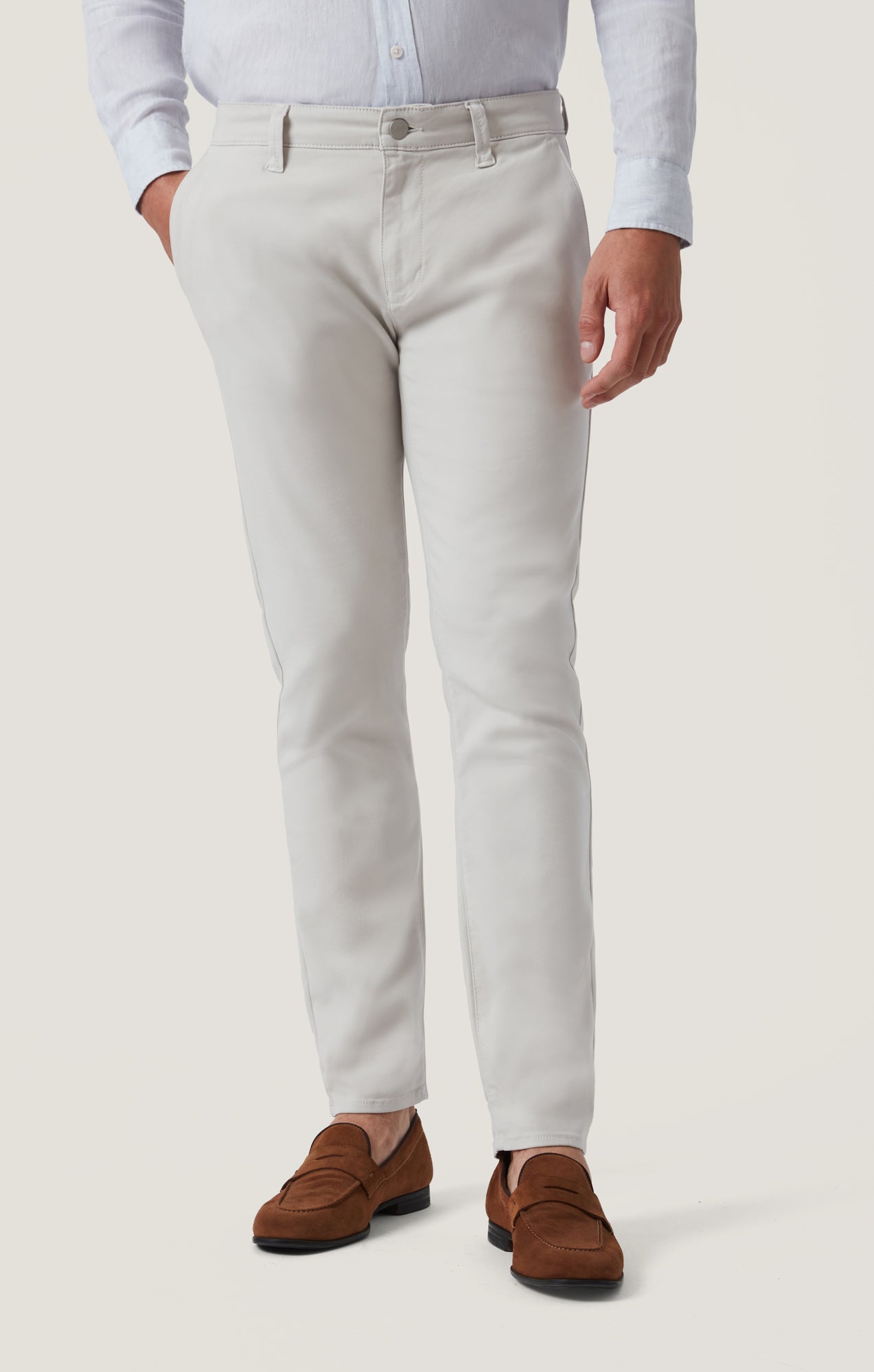 Verona Slim Leg Chino Pants in Cloud High Flyer