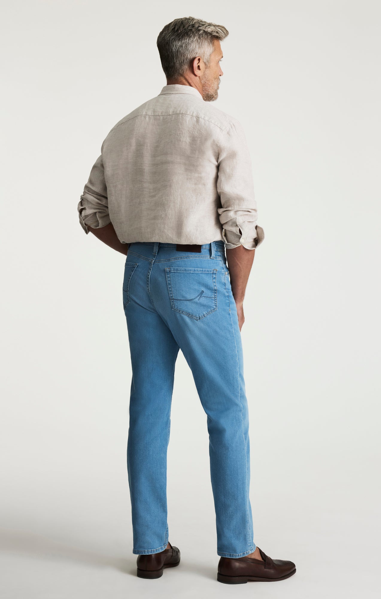 Charisma Relaxed Straight Jeans In Light Brushed Soft