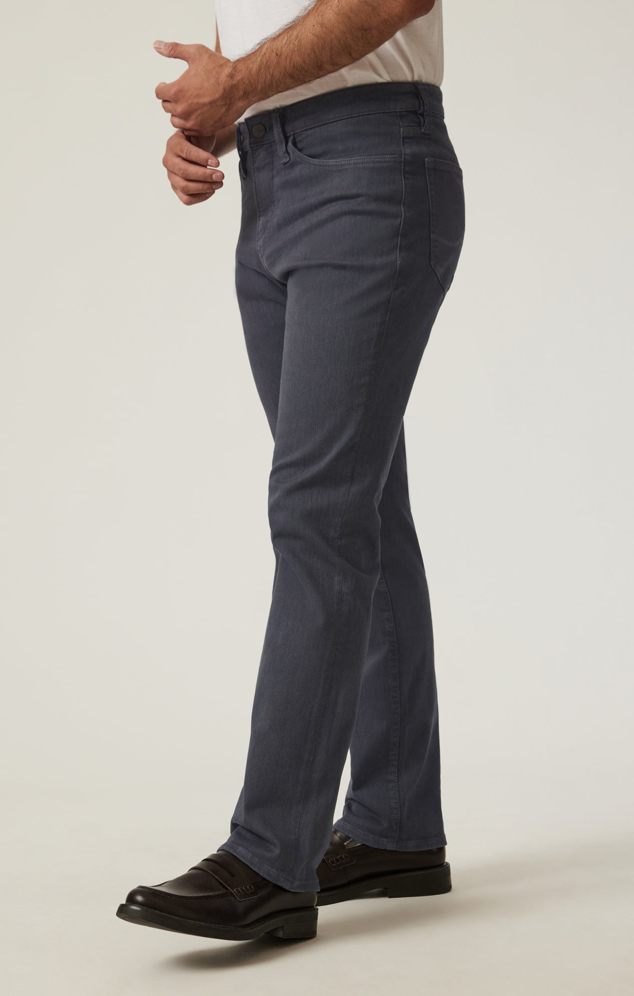 Charisma Relaxed Straight Pants in Slate Diagonal