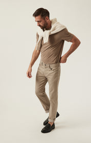 Charisma Relaxed Straight Pants in Sand Coolmax