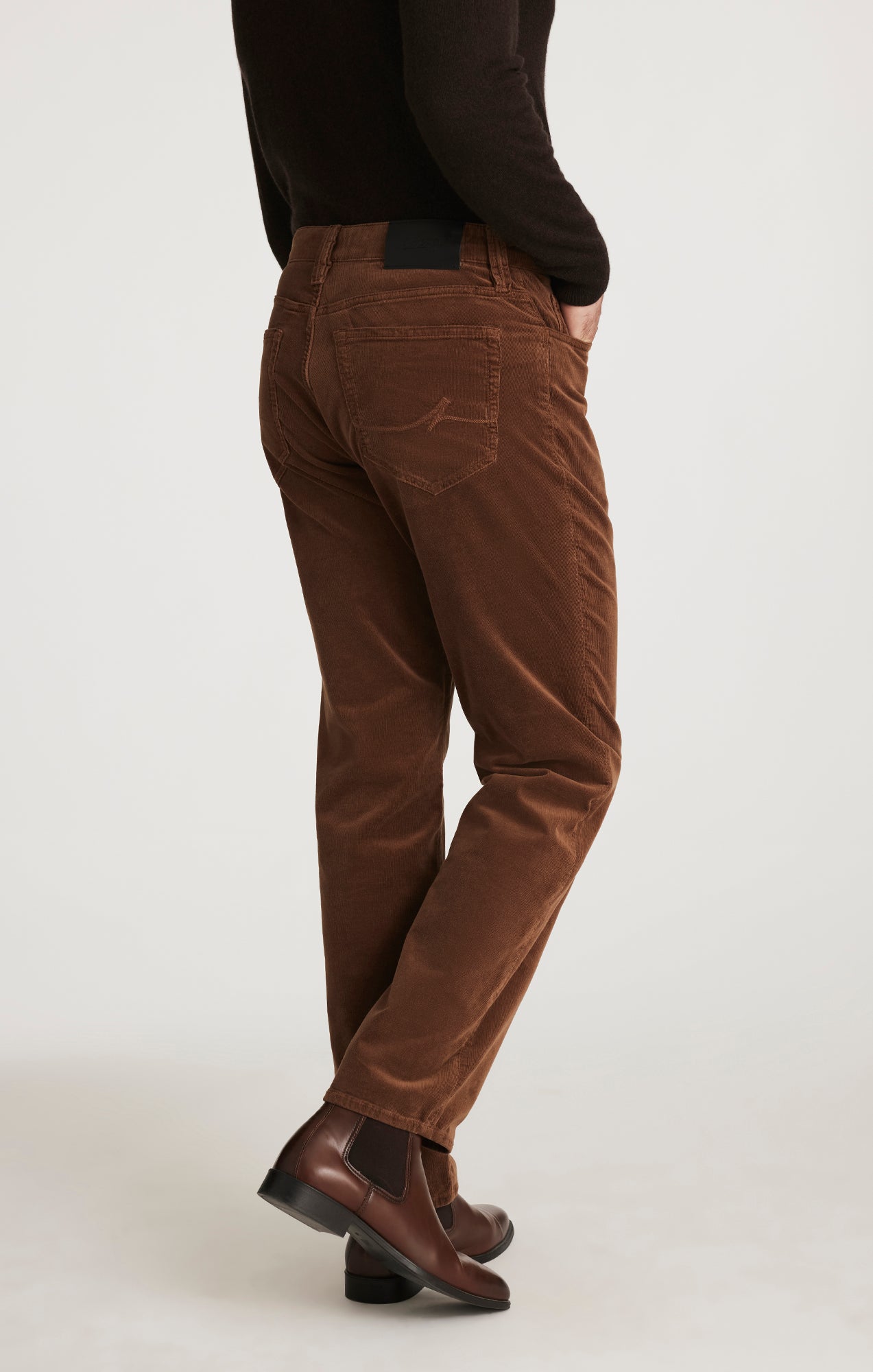 Charisma Relaxed Straight Pants in Bourbon Cord