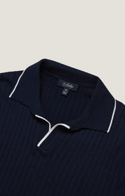 Polo Sweater in Navy