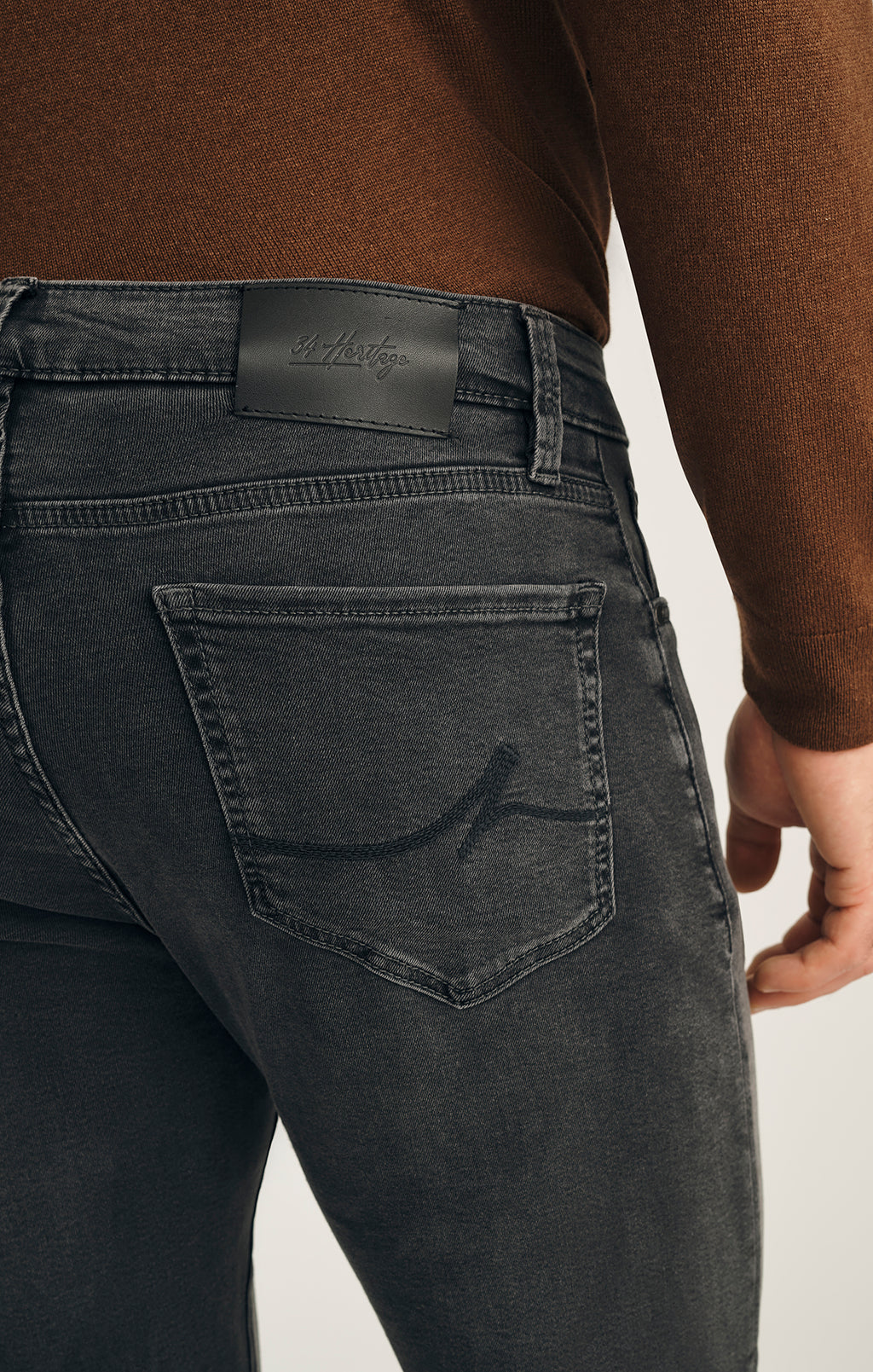 Courage Straight Leg Jeans in Smoke Brushed Urban