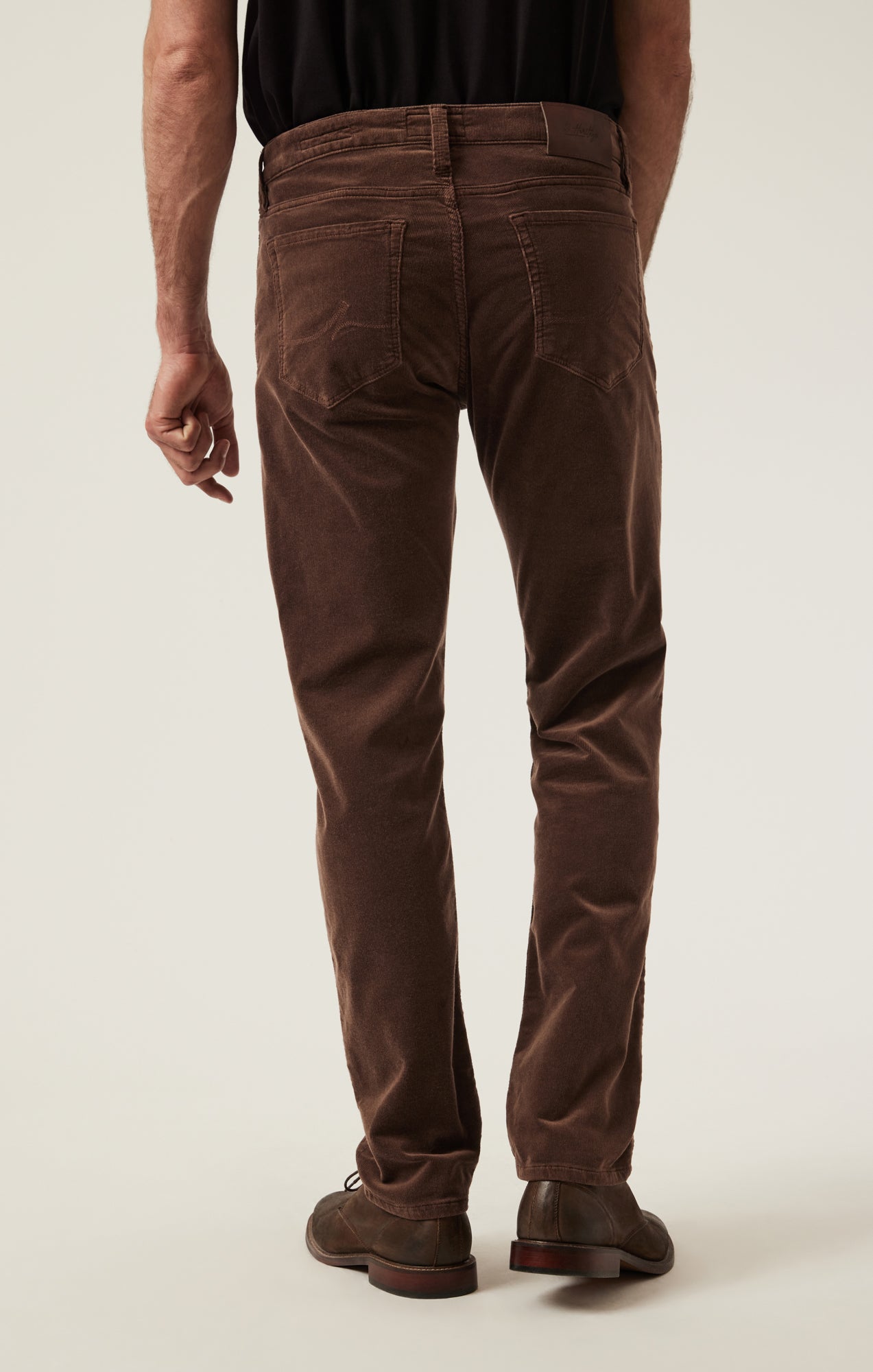 Charisma Relaxed Straight Pants in Brown Cord