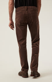 Charisma Relaxed Straight Pants in Brown Cord