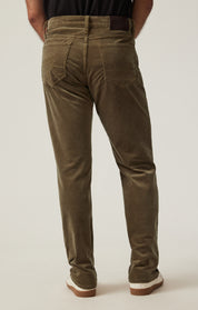 Courage Straight Leg Pants in Tobacco Cord