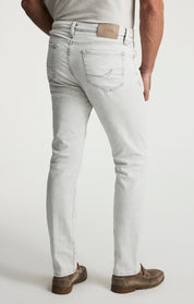 Courage Straight Leg Jeans In Ice Grey Organic Ultra