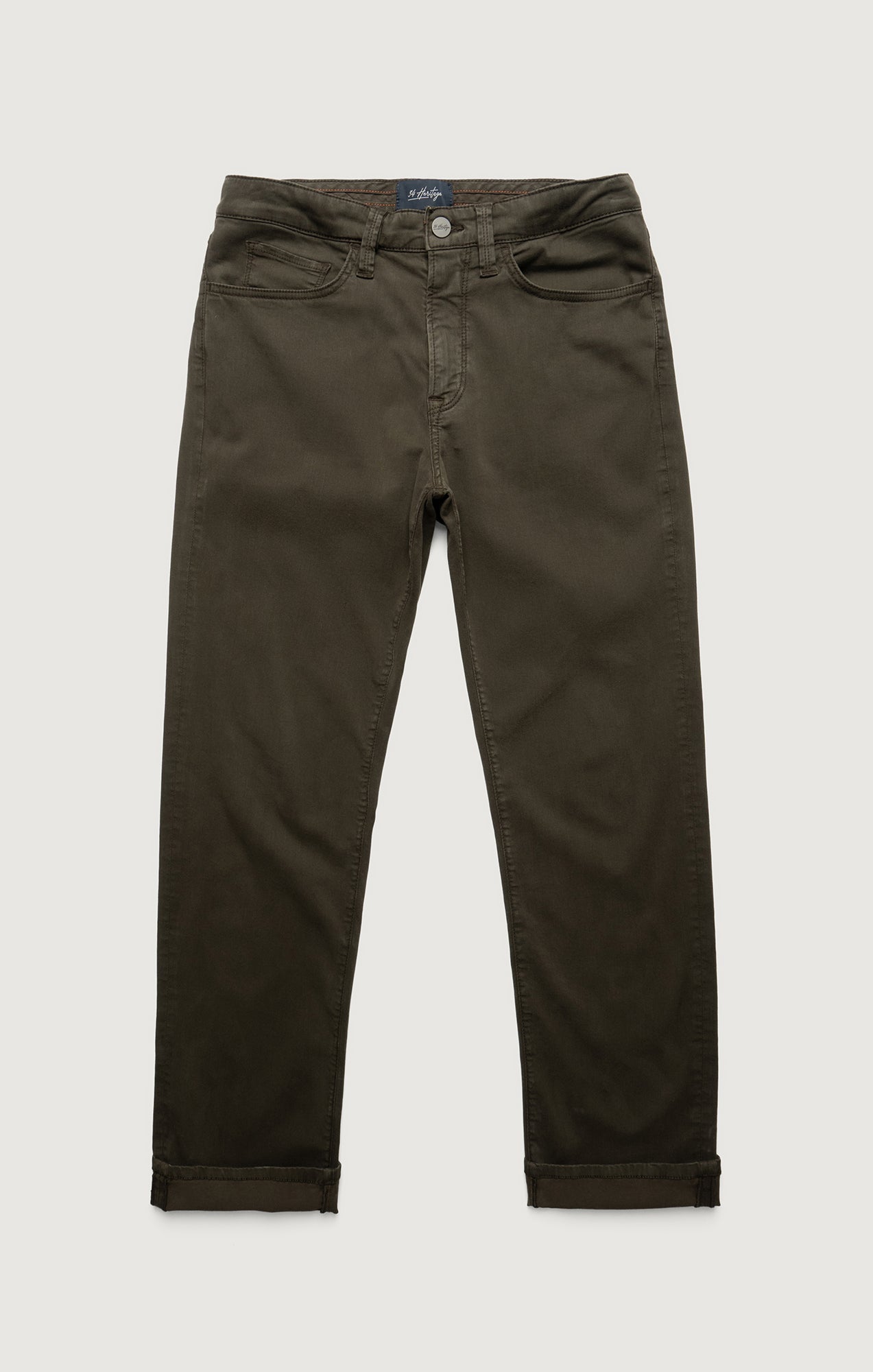 Courage Straight Leg Pants in Green Cactus Twill