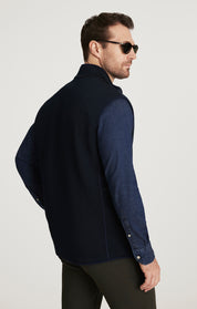 Ottoman Vest in Navy