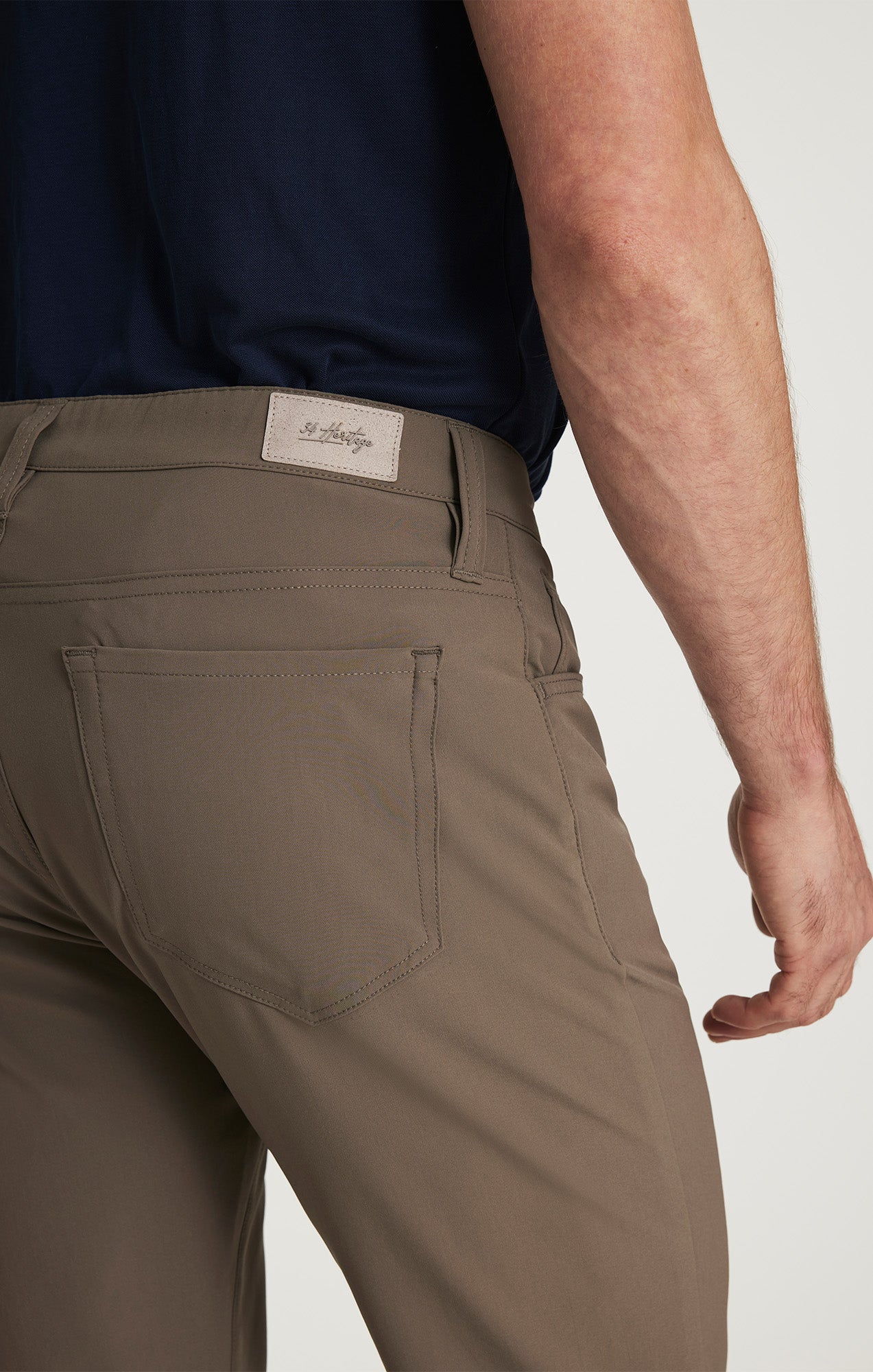Courage Straight Commuter Pants in Taupe Luxe
