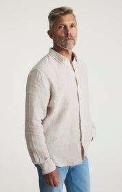Linen Shirt In Beige