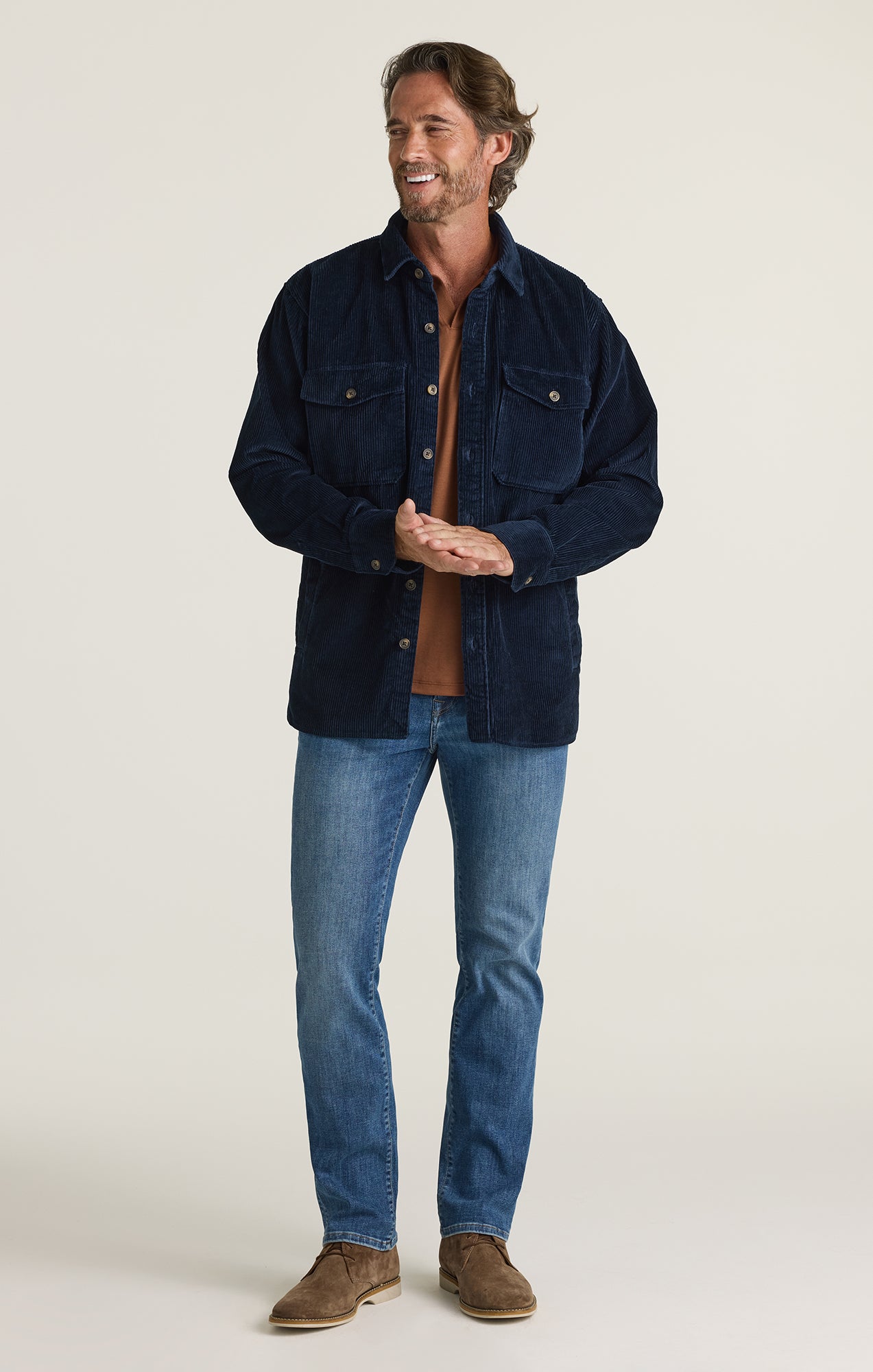 Charisma Relaxed Straight Jeans in Used Brushed Organic Ultra