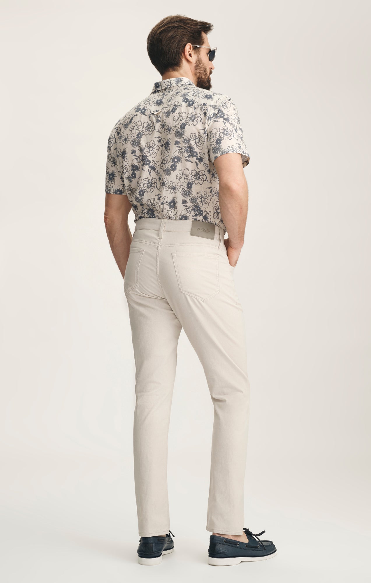 Courage Straight Leg Pants In Oat Honeycomb