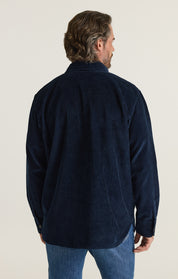 Corduroy Overshirt in Navy