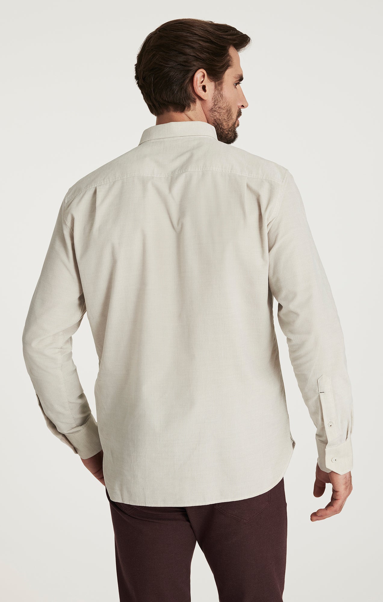 Corduroy Pocket Shirt in Beige