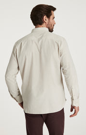 Corduroy Pocket Shirt in Beige