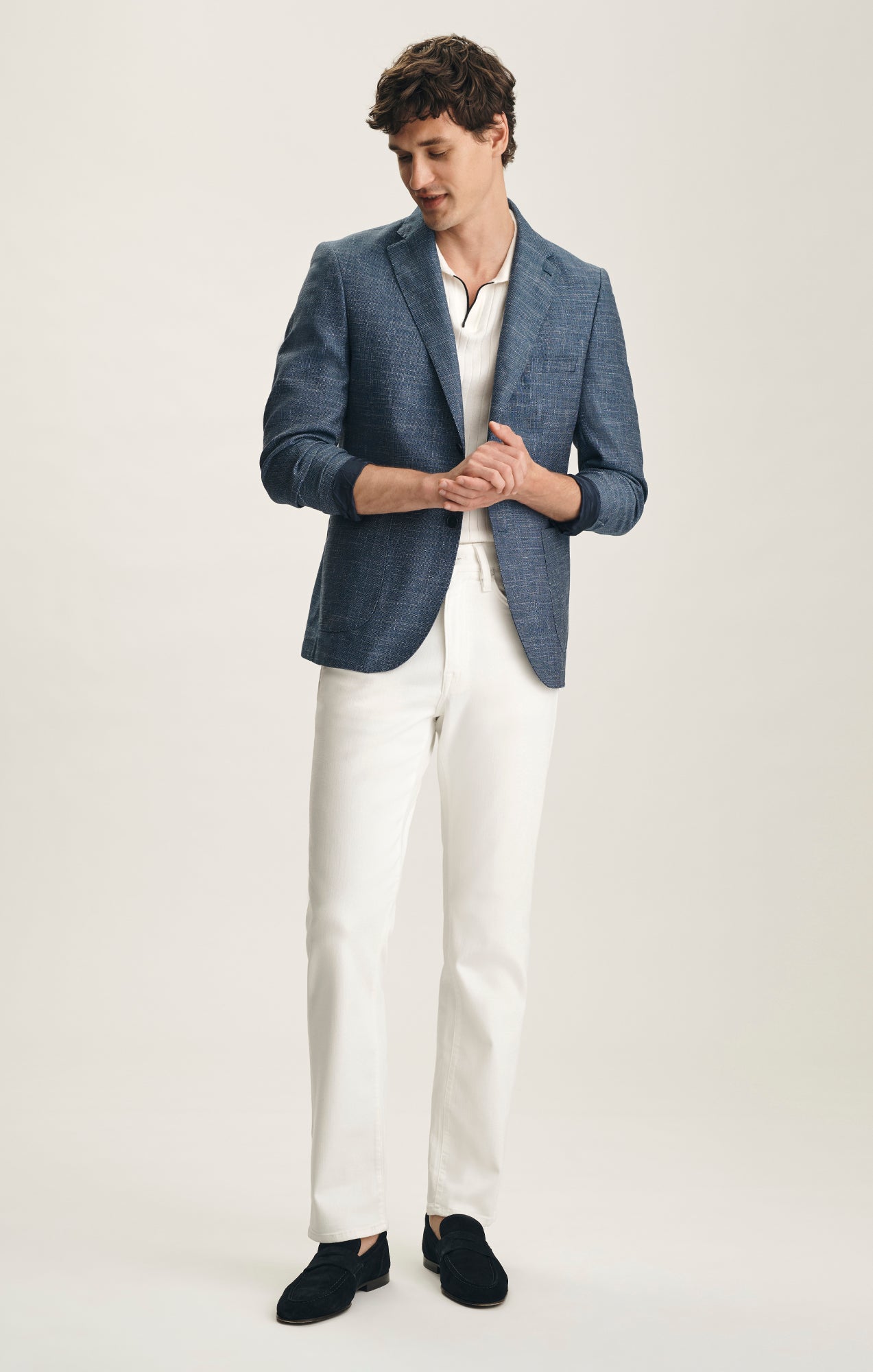 Charisma Relaxed Straight Pants In White Urban