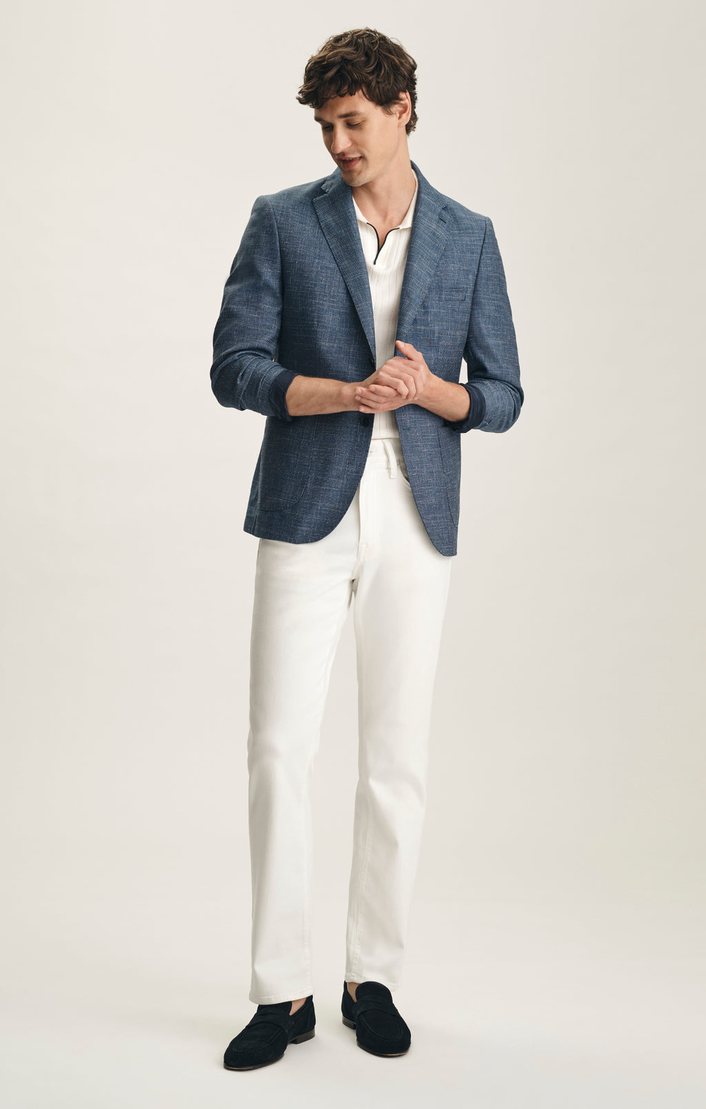 Charisma Relaxed Straight Pants In White Urban