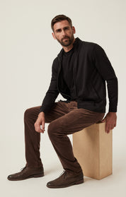 Charisma Relaxed Straight Pants in Brown Cord