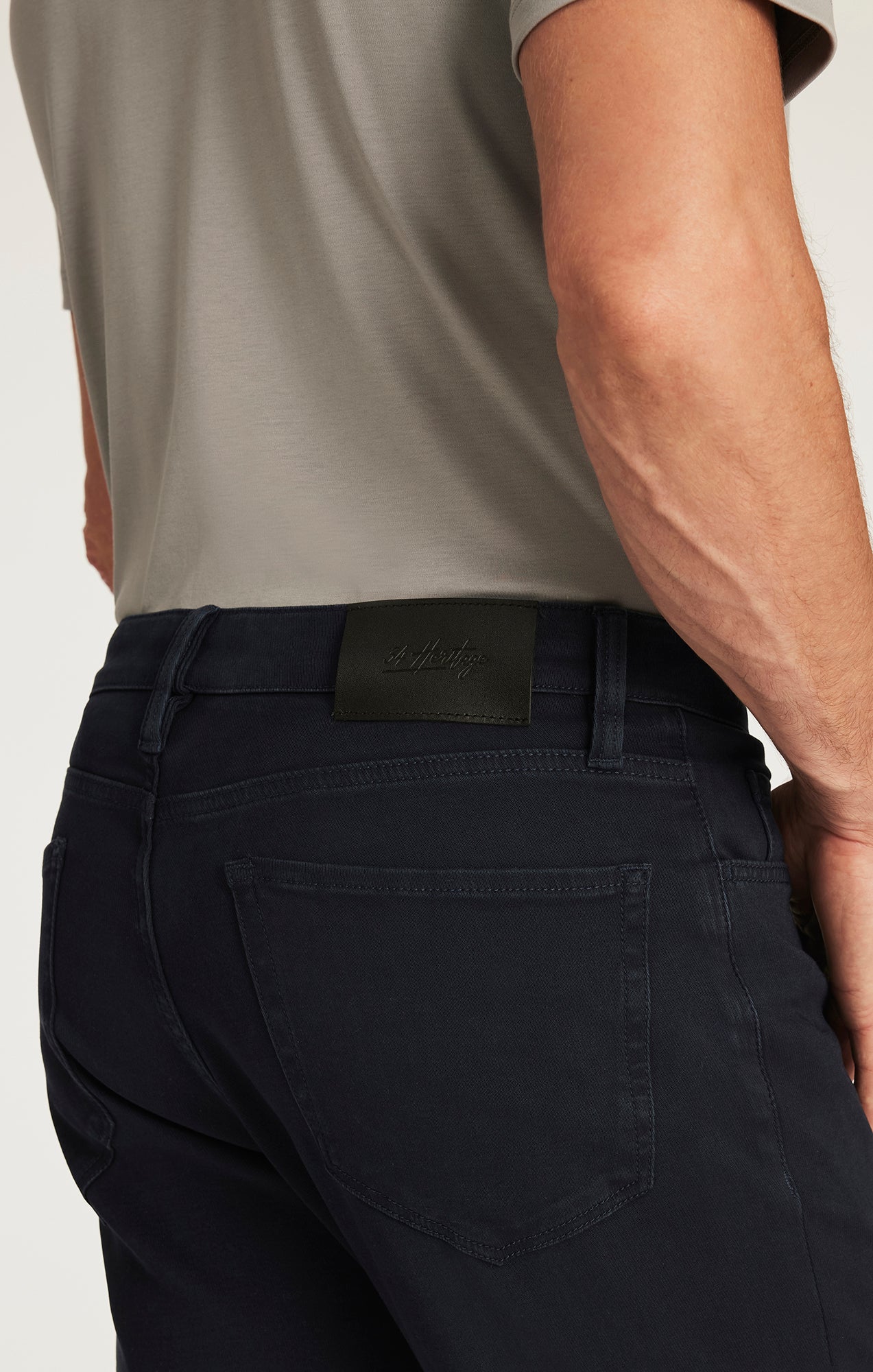 Charisma Relaxed Straight Pants in Dark Navy Cloud Luxe