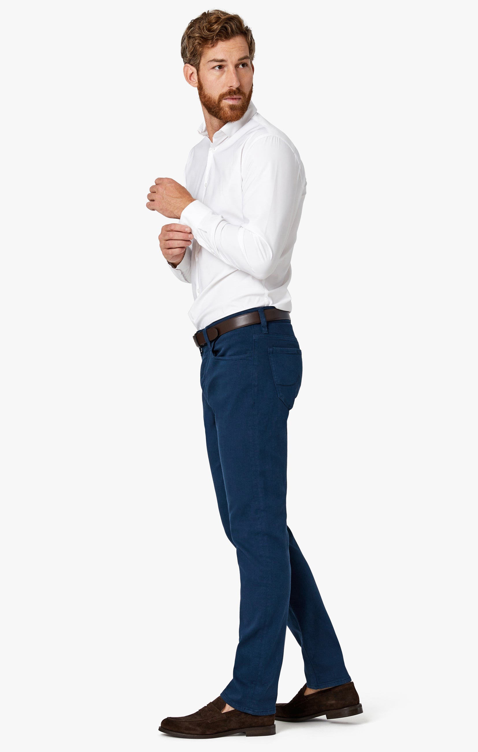 Charisma Relaxed Straight Pants in Petrol Comfort