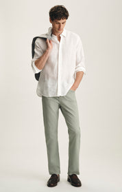 Charisma Relaxed Straight Pants In Sage Coolmax
