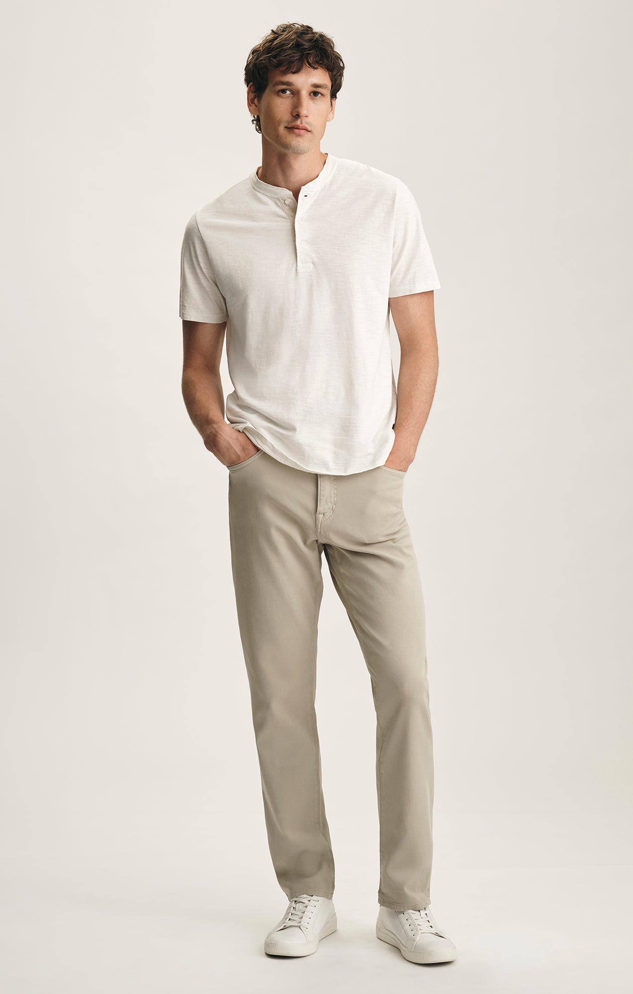 Charisma Relaxed Straight Pants In Cashmere Cloud Luxe