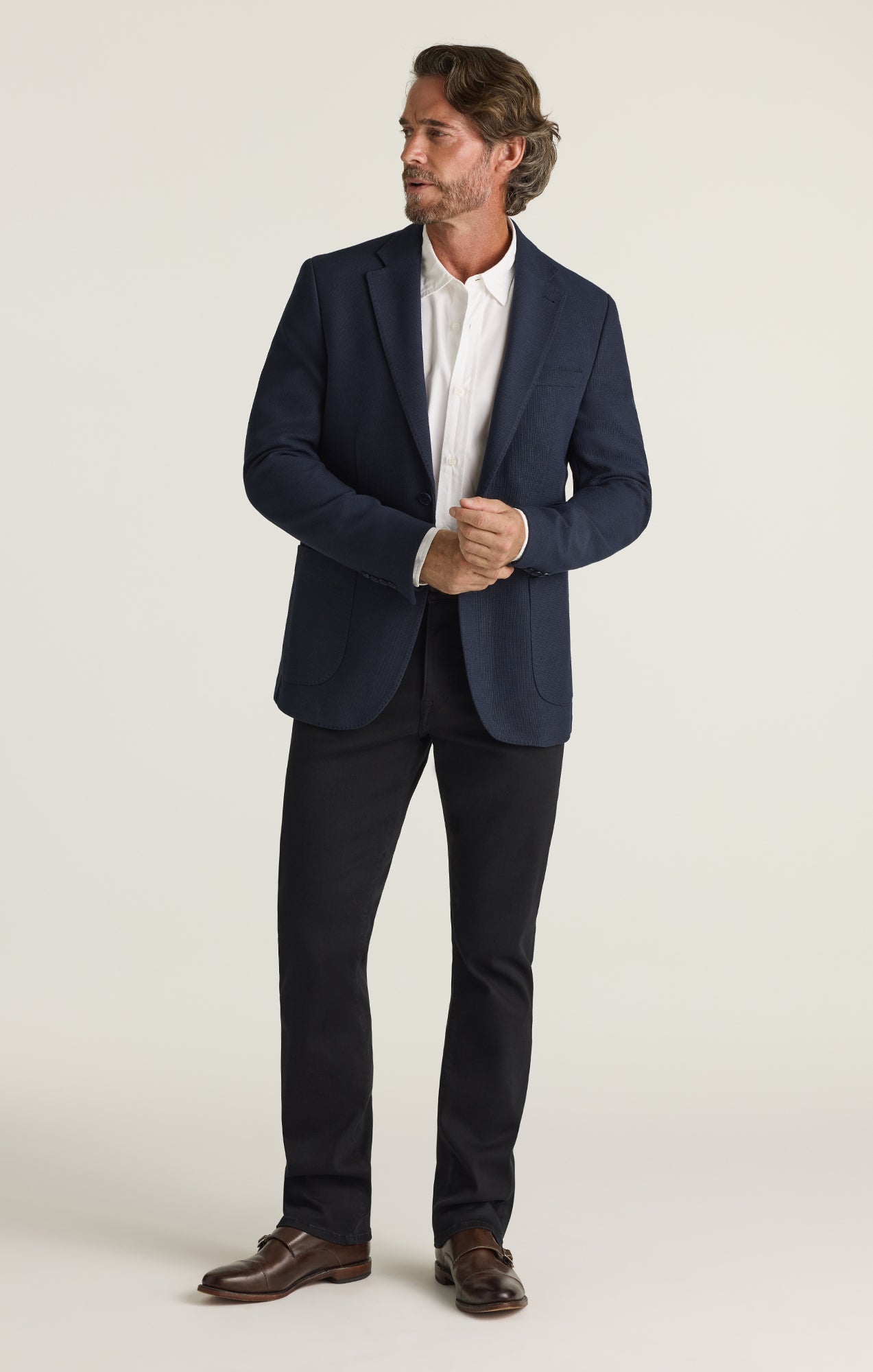 Camino Relaxed Straight Jeans in Black Urban